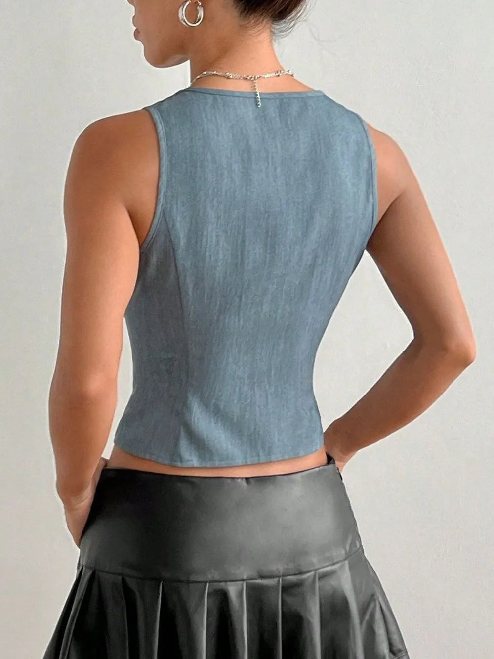 Cute Summer Lace-up Top