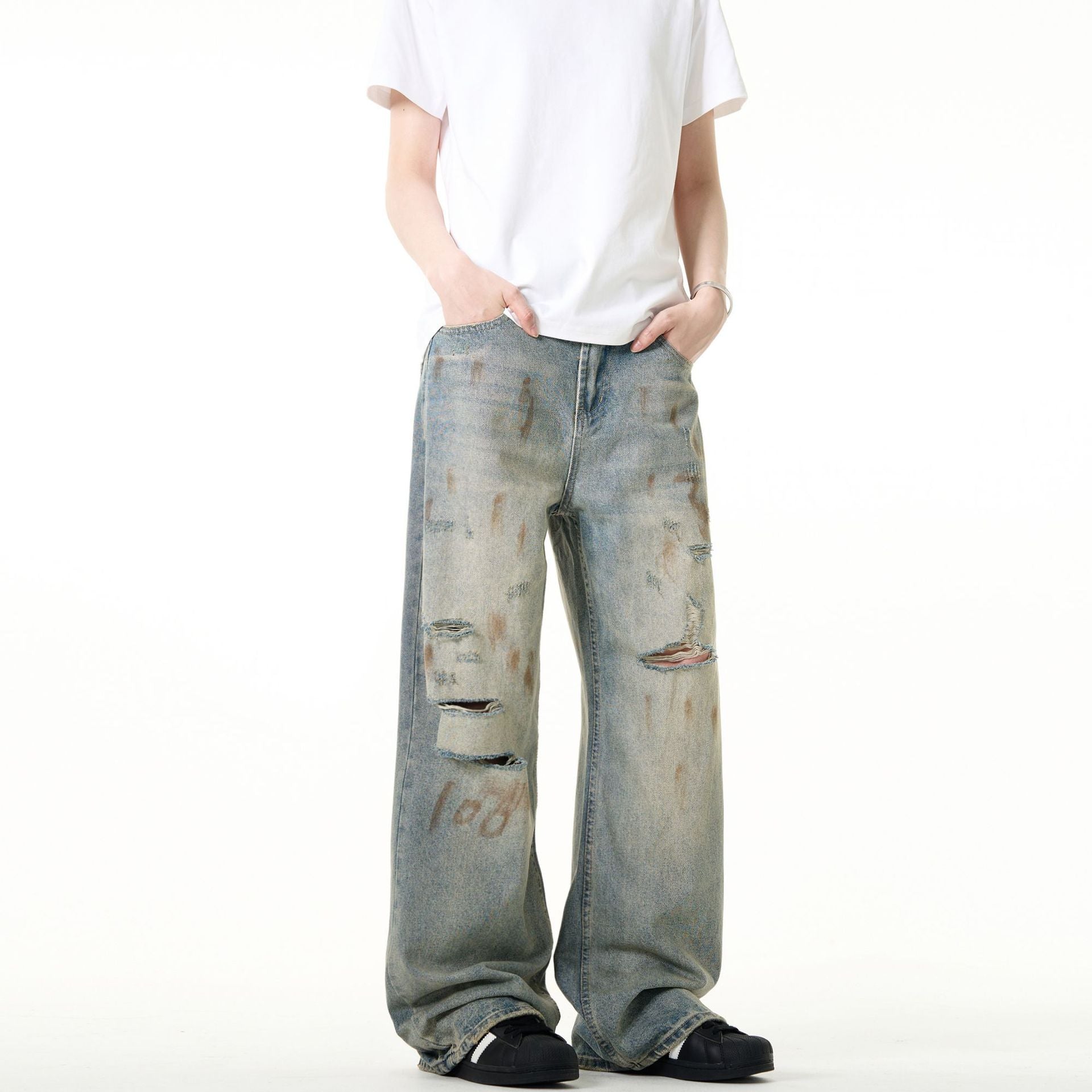 Vintage Street Ripped Jeans