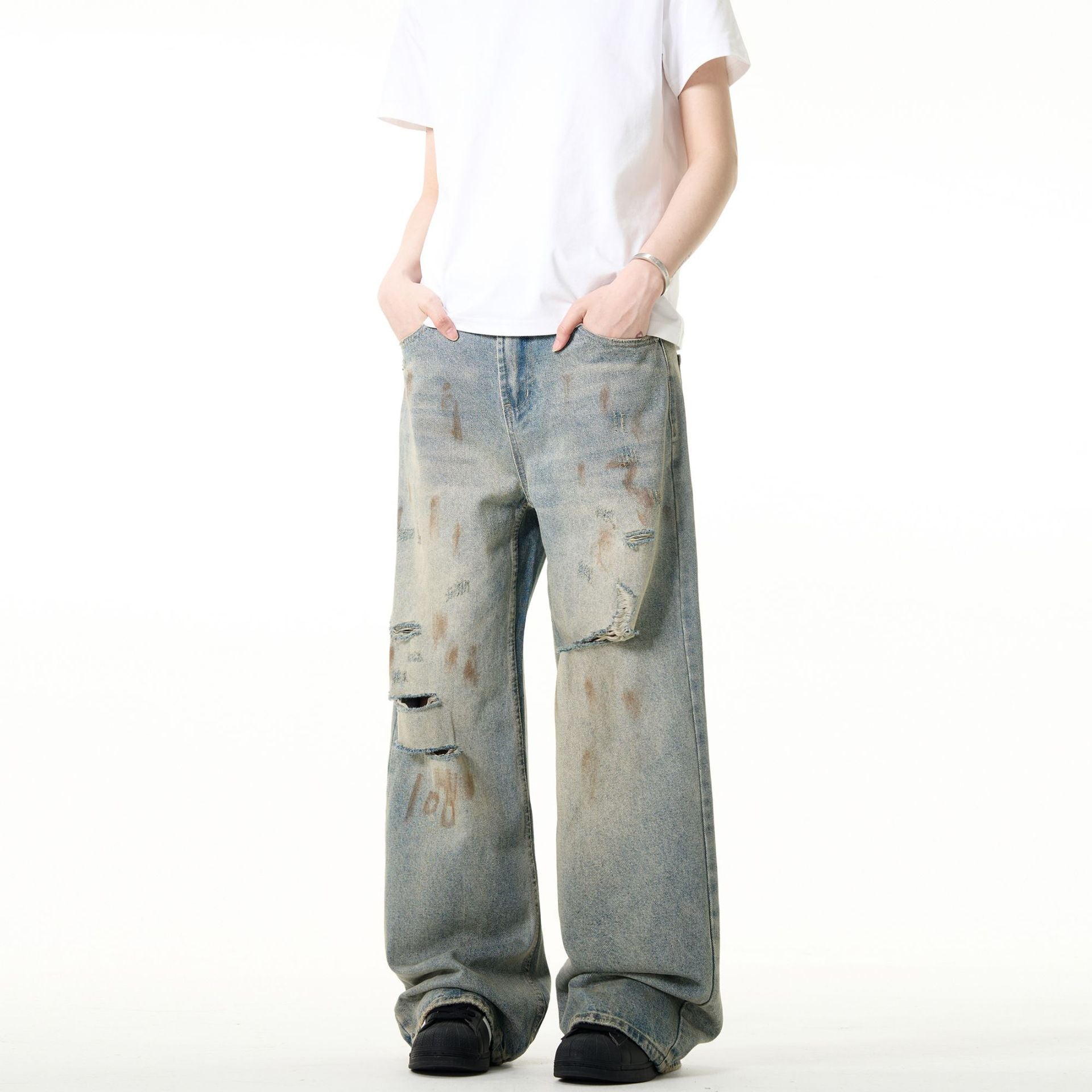 Vintage Street Ripped Jeans