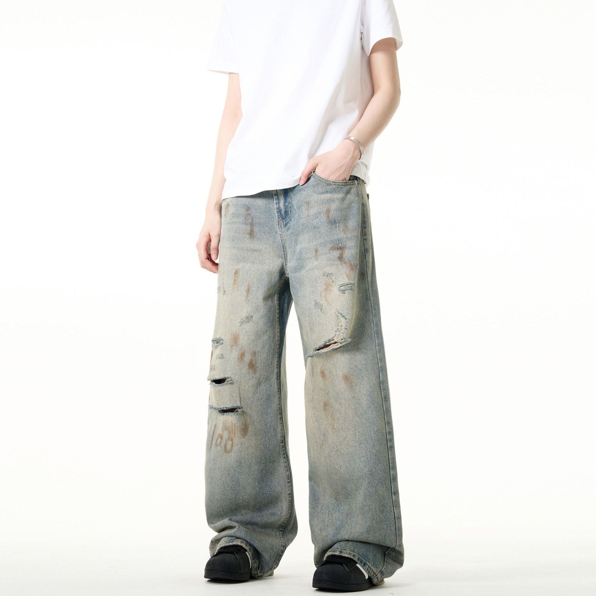 Vintage Street Ripped Jeans